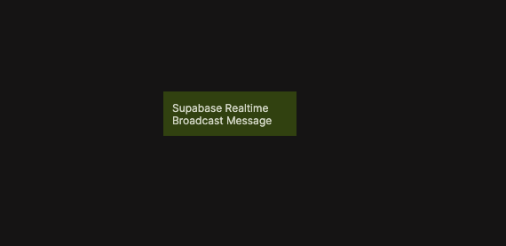 Realtime Broadcast Message node