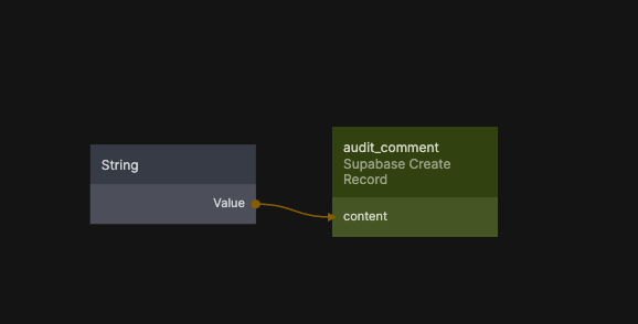 Create New Record node