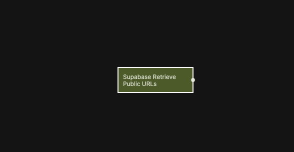 Supabase Retrieve Public File URLs node